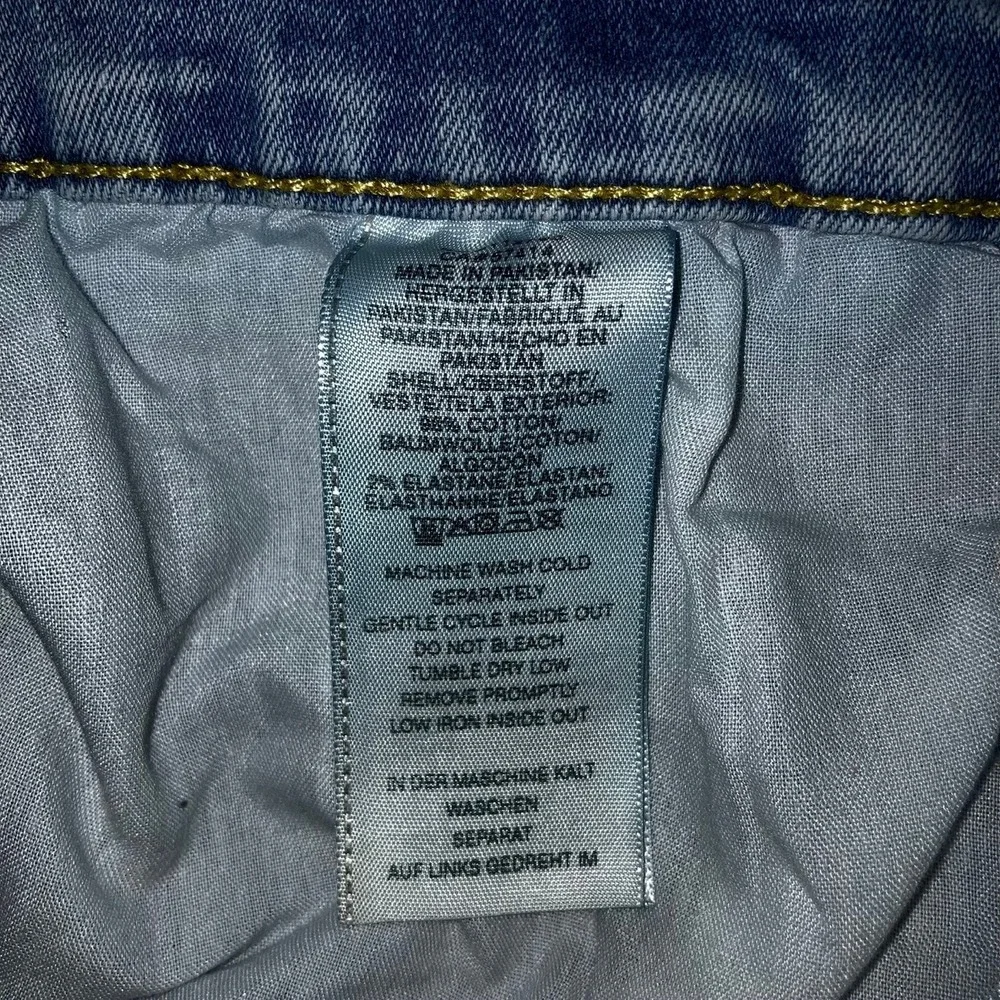 True Religion Jeans Mens XL 38x32 Rocco Relaxed Skinny Loud Stitch Powder Blue